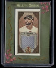 2025 Topps Allen & Ginter Allen & Ginter Mini Framed Relics Sandy Alcantara #MFR-SA card