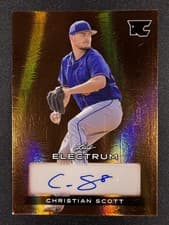2024 Leaf Electrum Baseball Base Autograph Christian Scott #BA-CS1 card
