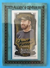Chuck Norris 2024 Topps Allen & Ginter X Framed Mini Non-Baseball Autographs card