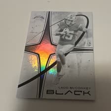 2025 Panini Black White Night Ladd McConkey #11 card