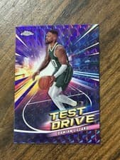 2024-25 Topps Chrome Test Drive Damian Lillard #TD-16 card