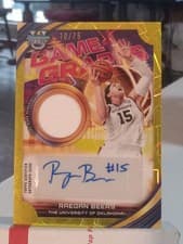 2025-26 Bowman University Best Game Graphs Raegan Beers #GG-RB card