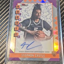 2024-25 Finest Rookie Finest Autographs Stephon Castle #RFA-SC card