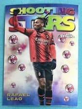 Rafael Leao 2023 Topps Chrome UEFA Club 1998 Shooting Stars card
