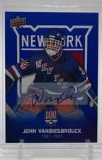 John Vanbiesbrouck 2025-26 Upper Deck New York Rangers Centennial Base Set card