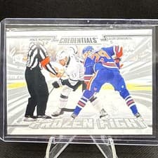 2024-25 Upper Deck Credentials Frozen Fight Anze Kopitar/Leon Draisaitl #FF-KD card