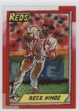 2025 Topps Shoebox Treasures First Light Rookies - 1990 Redux Rece Hinds #FL-7 card