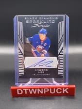 2025-26 Upper Deck Black Diamond Sparkling Scripts Anders Lee #SS-AL card