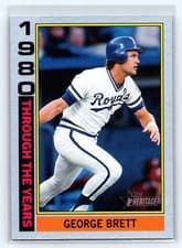George Brett 2025 Topps Heritage Through The Years card
