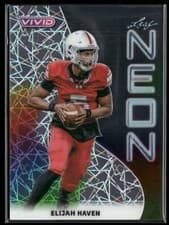 2025 Leaf Vivid Neon Elijah Haven #NB-21 card