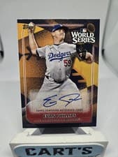 2025 Topps World Champion Autographs Evan Phillips #WCA-EP card