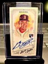 Rafael Devers 2018 Topps Allen & Ginter Framed Mini Autographs card
