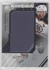 Brad Marchand 2021 SP Game Used NHL Stanley Cup Playoffs Banner Year Relics card