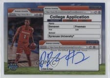 2024-25 Bowman University Chrome College Application Autographs Donavan Freeman #CAA-DF card