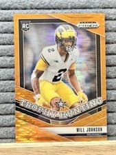 2025 Panini Prizm Draft Picks Trophy Hunting Will Johnson #23 card