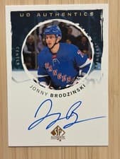 2024-25 SP Authentic UD Authentics Jonny Brodzinski #UDA-BR card