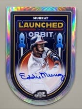2025 Topps Cosmic Chrome Launched Into Orbit Autographs Eddie Murray #LIOA-EM card