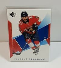 Vincent Trocheck 2018 SP Authentic card