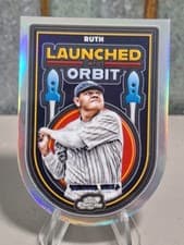 2025 Topps Cosmic Chrome Launched into Orbit Babe Ruth #LIO-41 card