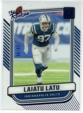 2024 Clearly Donruss The Rookies Laiatu Latu #13 card