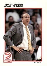 Bob Weiss 1991-92 Hoops Base Set card