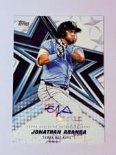 2026 Topps Baseball Stars Autographs Jonathan Aranda #BSA-JA card
