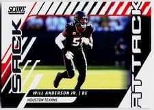 2025 Score Sack Attack Will Anderson Jr. #9 card