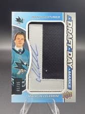 2024-25 SP Game Used Draft Day Marks Macklin Celebrini #DDM-MC card