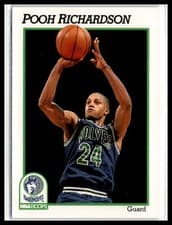 Pooh Richardson 1991-92 Hoops Base Set card