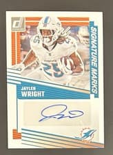 2025 Donruss Signature Marks Jaylen Wright #SM-JWT card