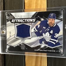 2024-25 Upper Deck Premier Premier Attractions Jersey Auston Matthews #PA-AM card