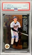 Cal Ripken Jr. 2025 Topps Finest Originals Buyback Autograph card