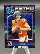 2024 Donruss Rated Rookies Retro Bo Nix #19 card