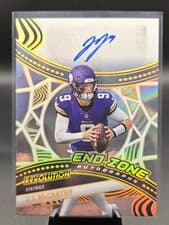 2025 Panini Revolution End Zone Autographs J.J. McCarthy #2 card