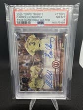 2025 Topps Tribute True to the Game Dual Autographs Corbin Carroll / Evan Longoria #TTG-CL card