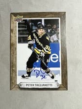 2024-25 Upper Deck Engrained Icons Beehive Portrait Signatures Peter Taglianetti #BH-PT card
