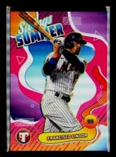 Francisco Lindor 2024 Topps Pristine Swings Of Summer card