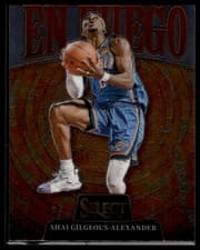 2024-25 Panini Select En Fuego Shai Gilgeous-Alexander #10 card