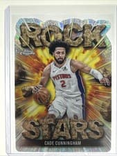 2025-26 Topps Chrome Rock Stars Cade Cunningham #RS-5 card
