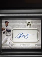 2025 Topps Definitive Collection Legendary Autograph Collection Chipper Jones #LAC-CJ card
