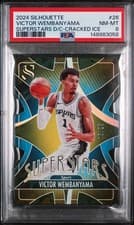Victor Wembanyama 2024-25 Panini Silhouette Superstars Die-Cut card