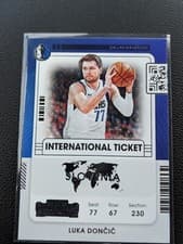 Luka Doncic 2021 Panini Contenders International Ticket card