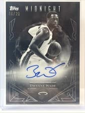 2025-26 Topps Midnight Midnight Sun Signatures Dwyane Wade #MS-DW card