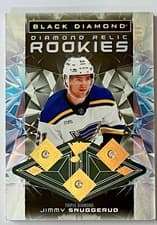 Jimmy Snuggerud 2025-26 Upper Deck Black Diamond Base Diamond Relic Rookies card