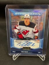 Timo Meier 2024-25 O-Pee-Chee Platinum Blue Rainbow Autographs card