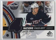 2025-26 SP Game Used 2025 4 Nations Face-Off Fabrics Brock Faber #4N-BF card