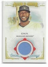 Lorenzo Cain 2020 Topps Allen & Ginter Full Size Relics B card