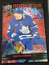 2025-26 Upper Deck Rookie Class Commemorations Easton Cowan #RC-26 card