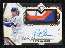 2025 Topps Diamond Icons Autographed Jumbo Patches Pete Alonso #AJP-PA card