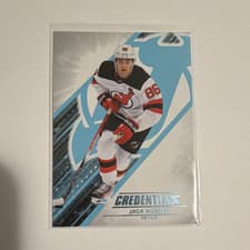 2024-25 Upper Deck Credentials Base Set Jack Hughes #86 card